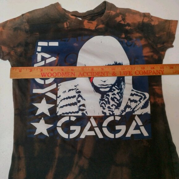 Lady Gaga Baby T Shirt Women Small Bleach Dyed Graphic Music Bleached - Picture 5 of 16